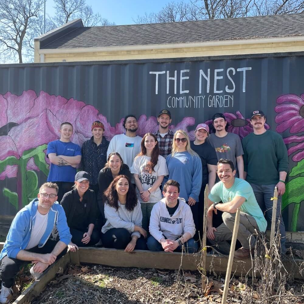 Jeff Ruby Foundation Employees at the Nest Community Garden